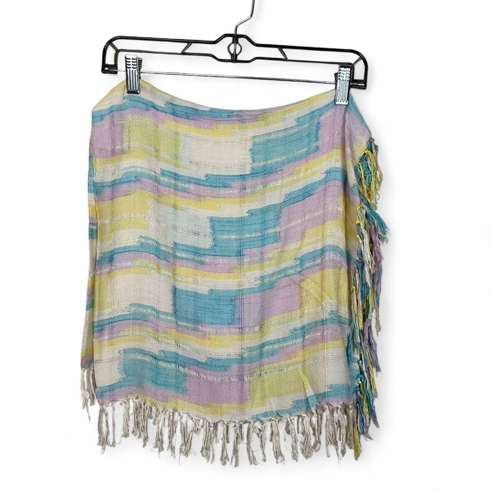 Multicolor Fringe Shawl - Picture 3 of 4